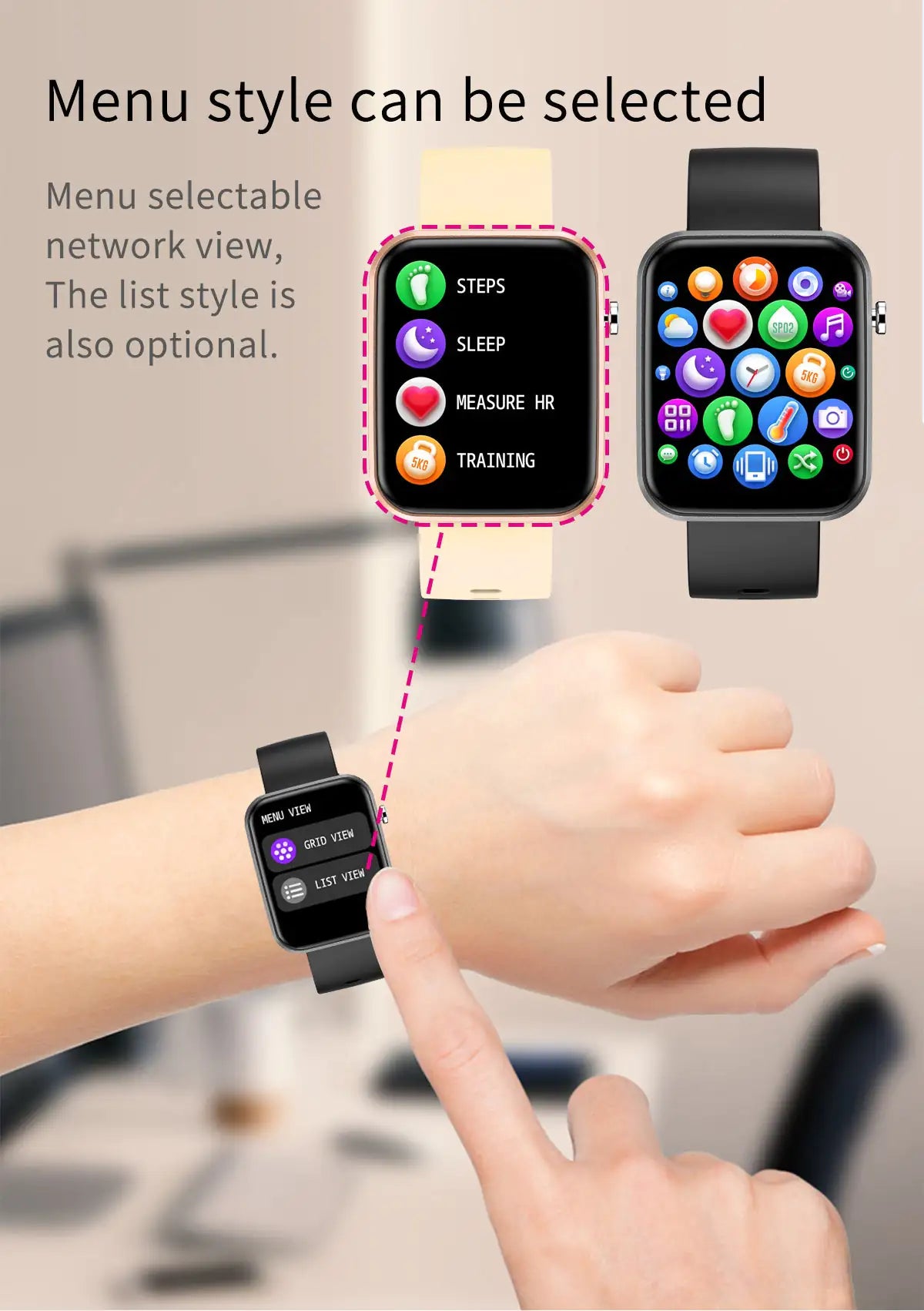 TrioBands Smartwatch: Wellness & Activity Hub